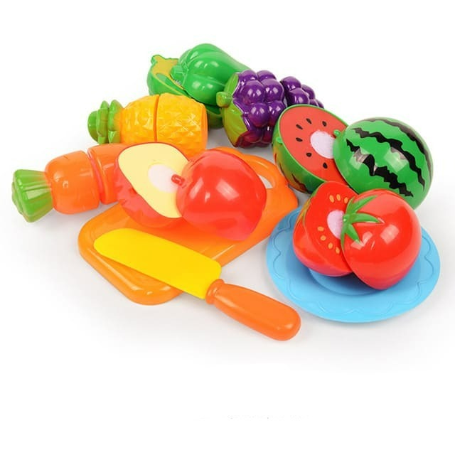 Frutinhas de Brinquedo Com Velcro Educacional