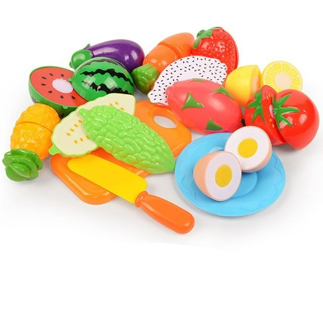Frutinhas de Brinquedo Com Velcro Educacional