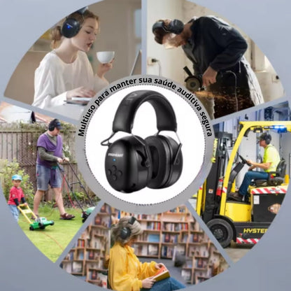 Abafador de Ruído Adulto Bluetooth 5.0 25dB