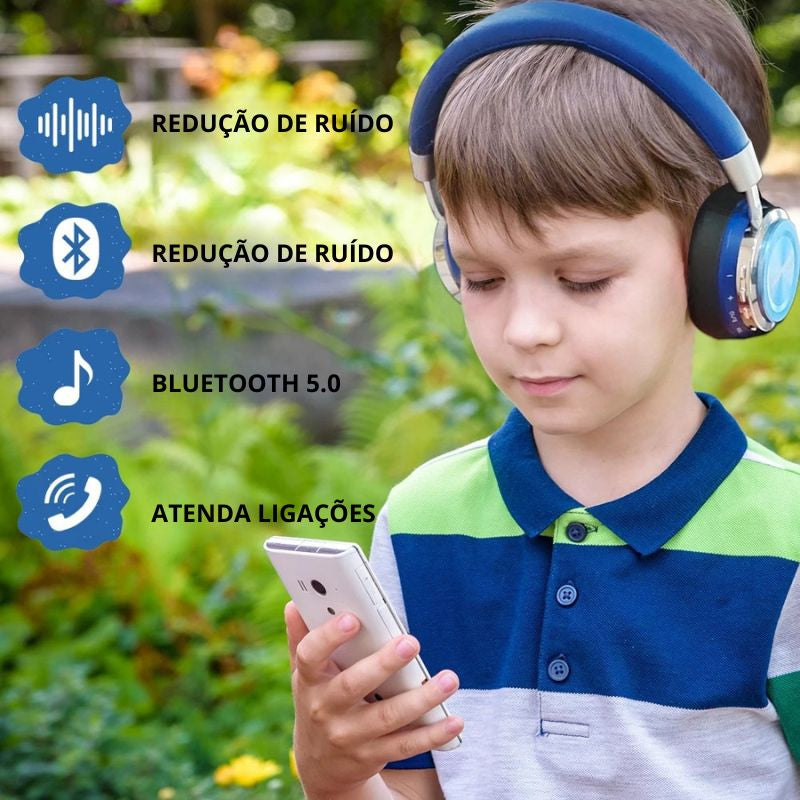 Abafador de Ruído Infantil com Cancelamento Ativo 25dB CalmKid
