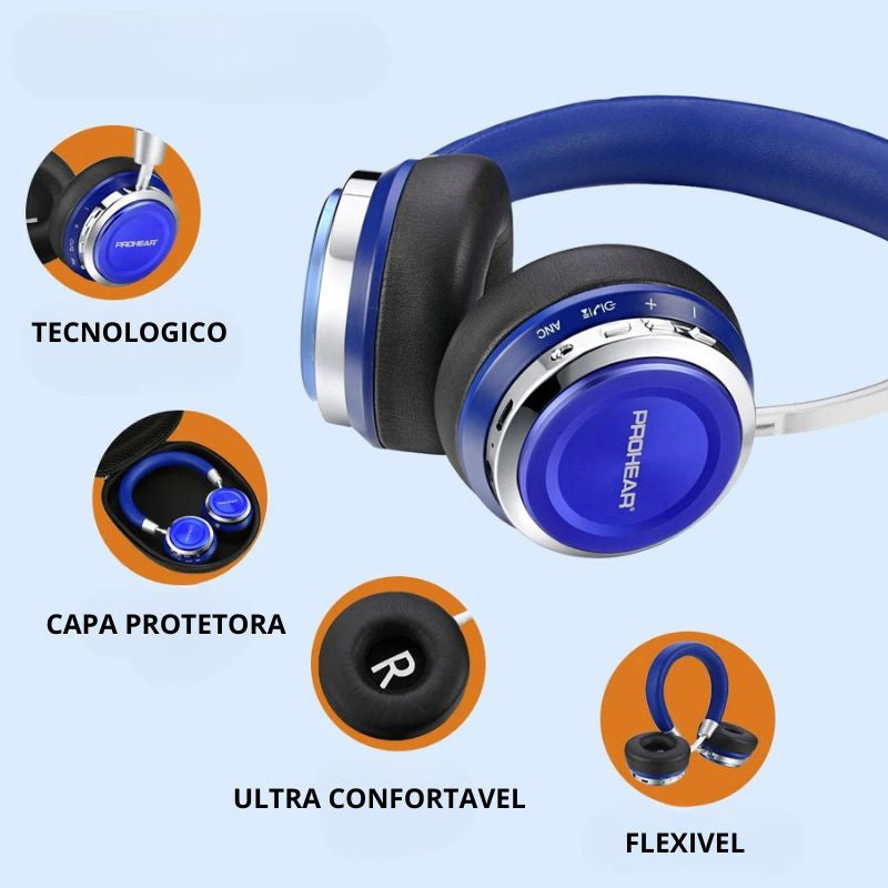 Abafador de Ruído Infantil com Cancelamento Ativo 25dB CalmKid