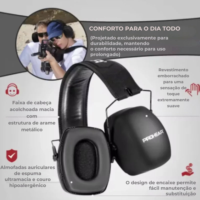 Abafador de Ruído Prohear Shield NRR 30dB