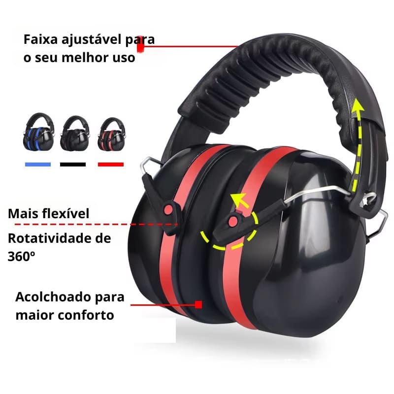Abafador de Ruído para Autismo Dobrável Modelo Serenity