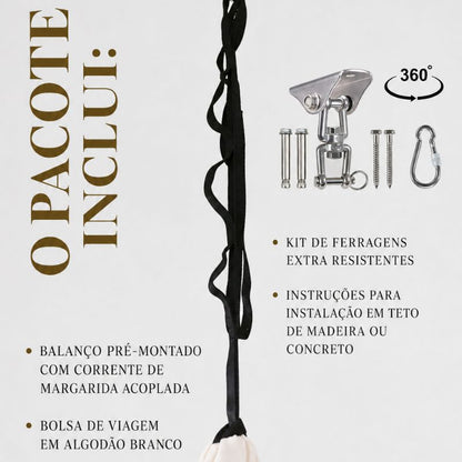 Balanço Sensorial Infantil de Tecido Suspenso