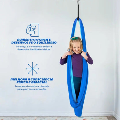 Balanço Sensorial Infantil Casulo em Lycra Relax Premium