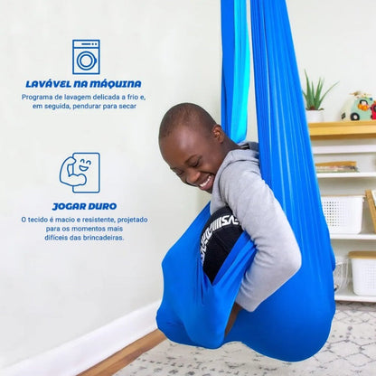 Balanço Sensorial Infantil Casulo em Lycra Relax Premium