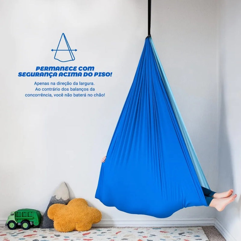 Balanço Sensorial Infantil Casulo em Lycra Relax Premium