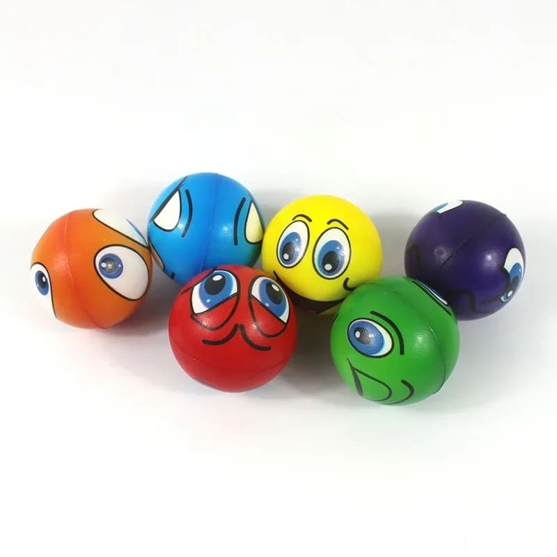 Brinquedo Anti Stress - 6 Bolinhas de Espuma Divertidas
