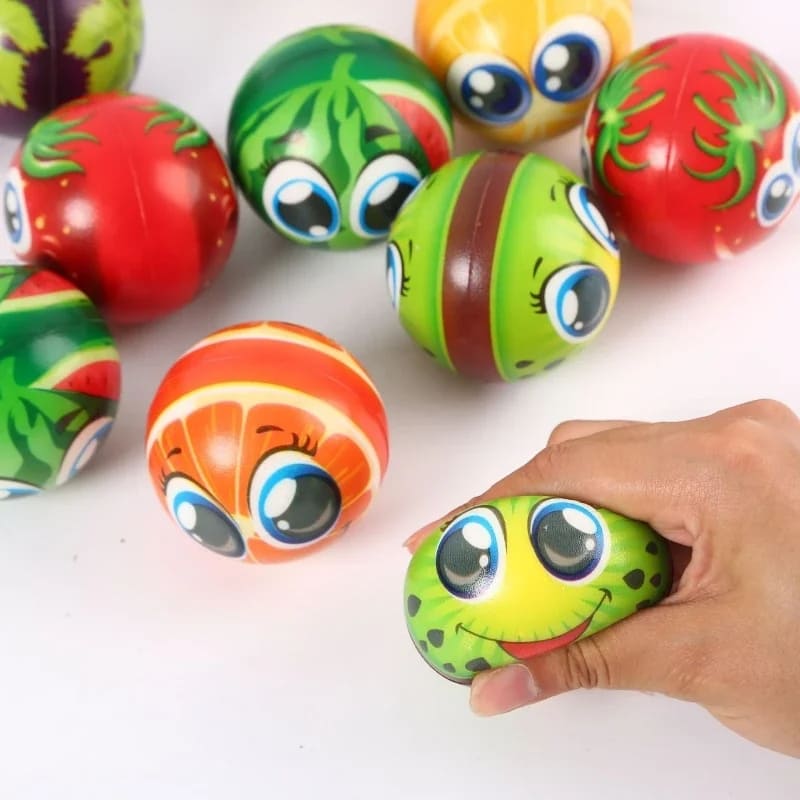 Brinquedo Anti Stress - 6 Bolinhas de Espuma Divertidas