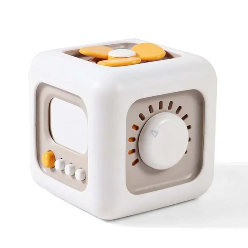 Brinquedo Sensorial 6 em 1 - Cubo Montessori
