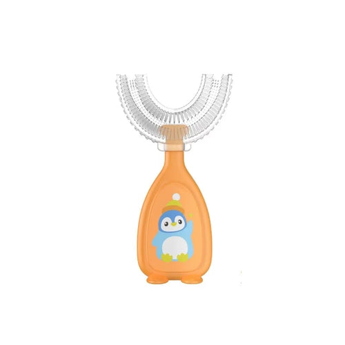 Escova de Dente Infantil 360° em Silicone Macio