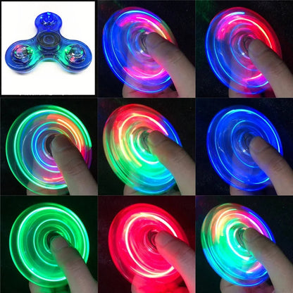 Fidget Spinner LED - Luminoso e Relaxante