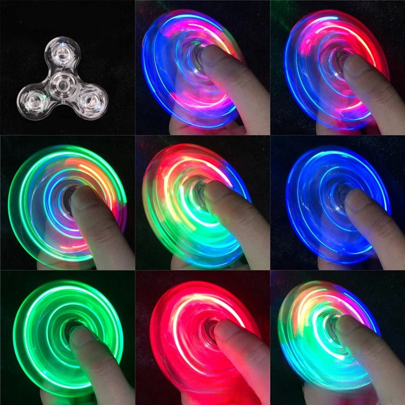 Fidget Spinner LED - Luminoso e Relaxante