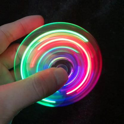 Fidget Spinner LED - Luminoso e Relaxante