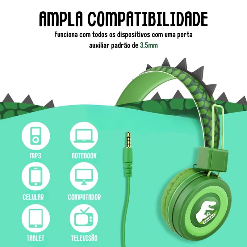 Fone De Ouvido Infantil com Fio - 85db