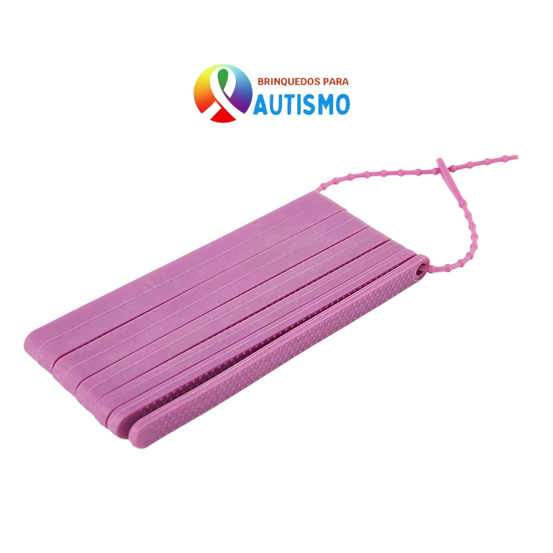 Mordedor Sensorial 6 Peças  - Brinquedo para Autismo