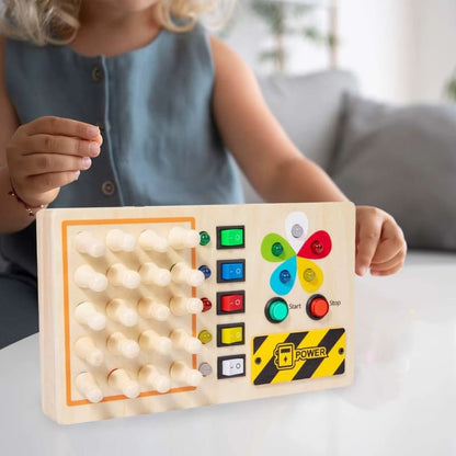 Painel Sensorial Infantil Com Interruptor