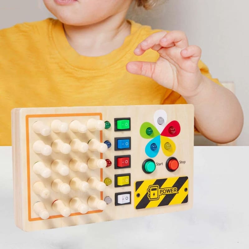 Painel Sensorial Infantil Com Interruptor