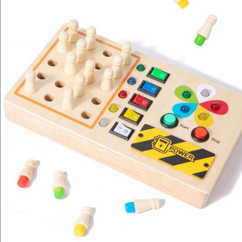 Painel Sensorial Infantil Com Interruptor