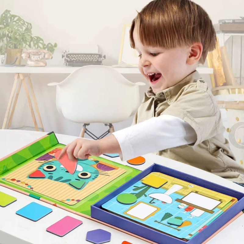 Quebra Cabeça Autismo 3D - Jogo Sensorial Montessori