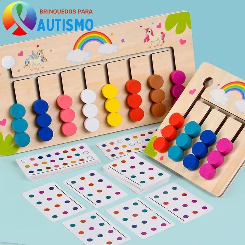Quebra Cabeça Infantil Jogo de Cores - Brinquedo para Autista