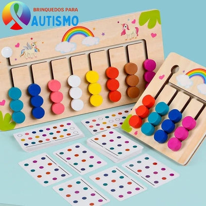 Quebra Cabeça Infantil Jogo de Cores - Brinquedo para Autista