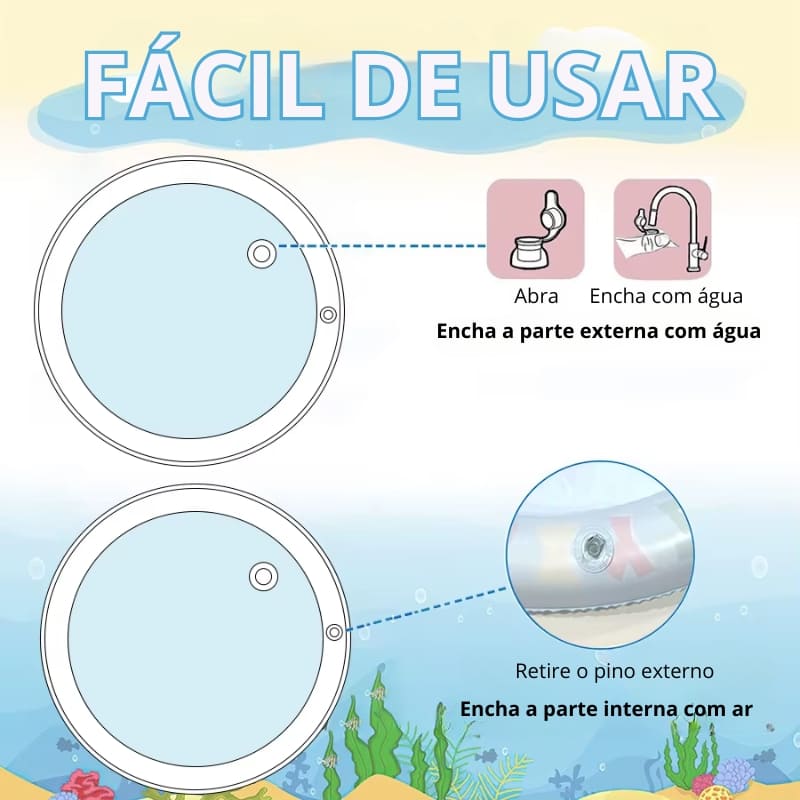 Tapete Aquático Infantil Inflável